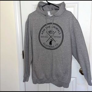 NWOT Unisex ‘Rescue Knuckles’ Arm The Animals Pullover Hoodie